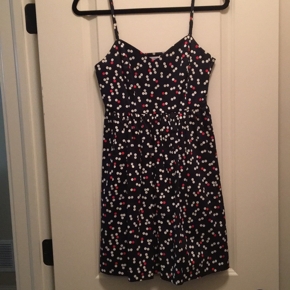Polka Dot Fit and Flare Dress from the Gap